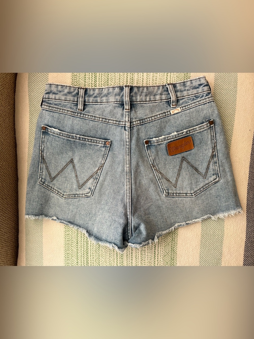 Billabong Wrangler Light Blue High-Rise Denim Jean Shorts
